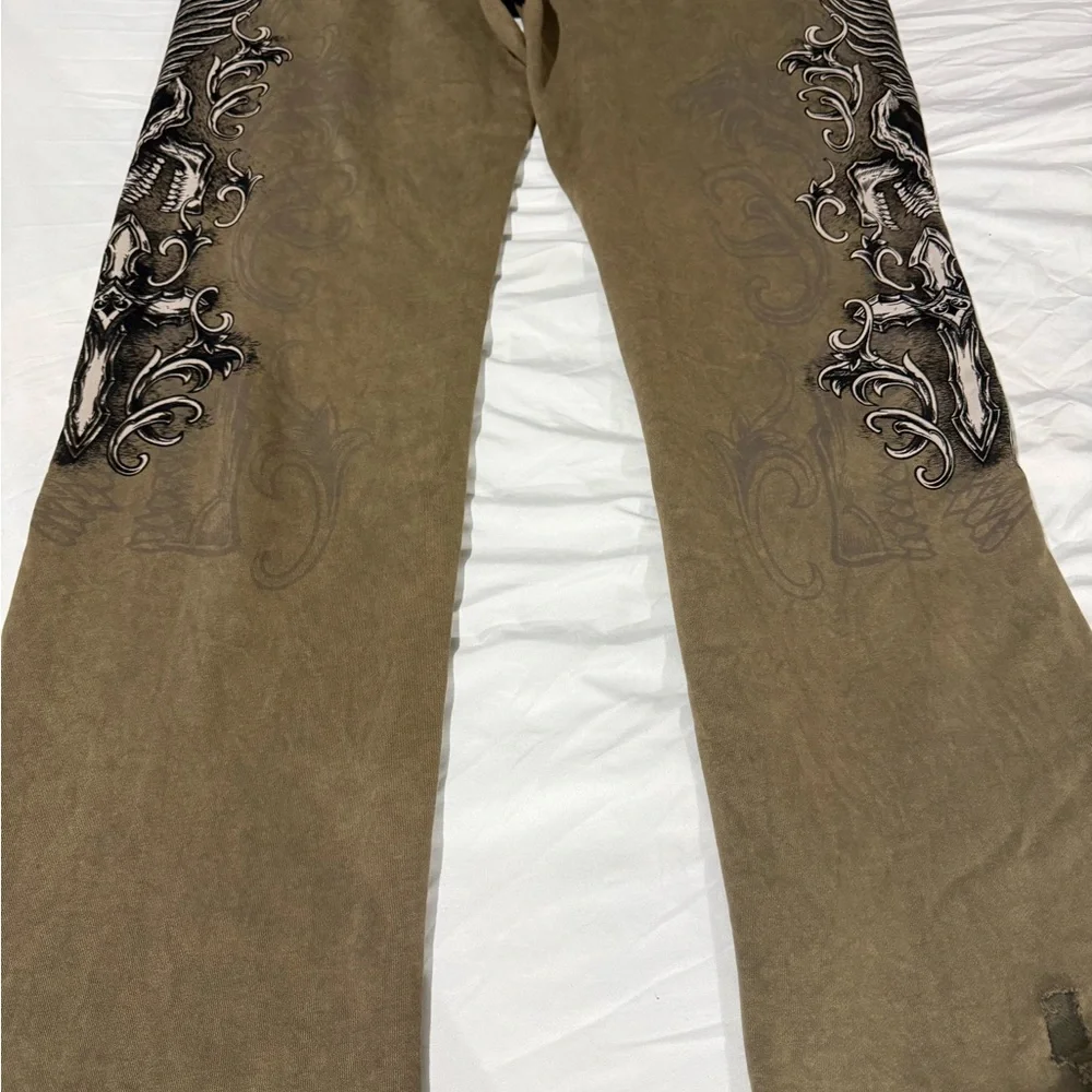 AFFLICTION Keeper Mens Wide Leg Sweatpants - Picture 2 of 9